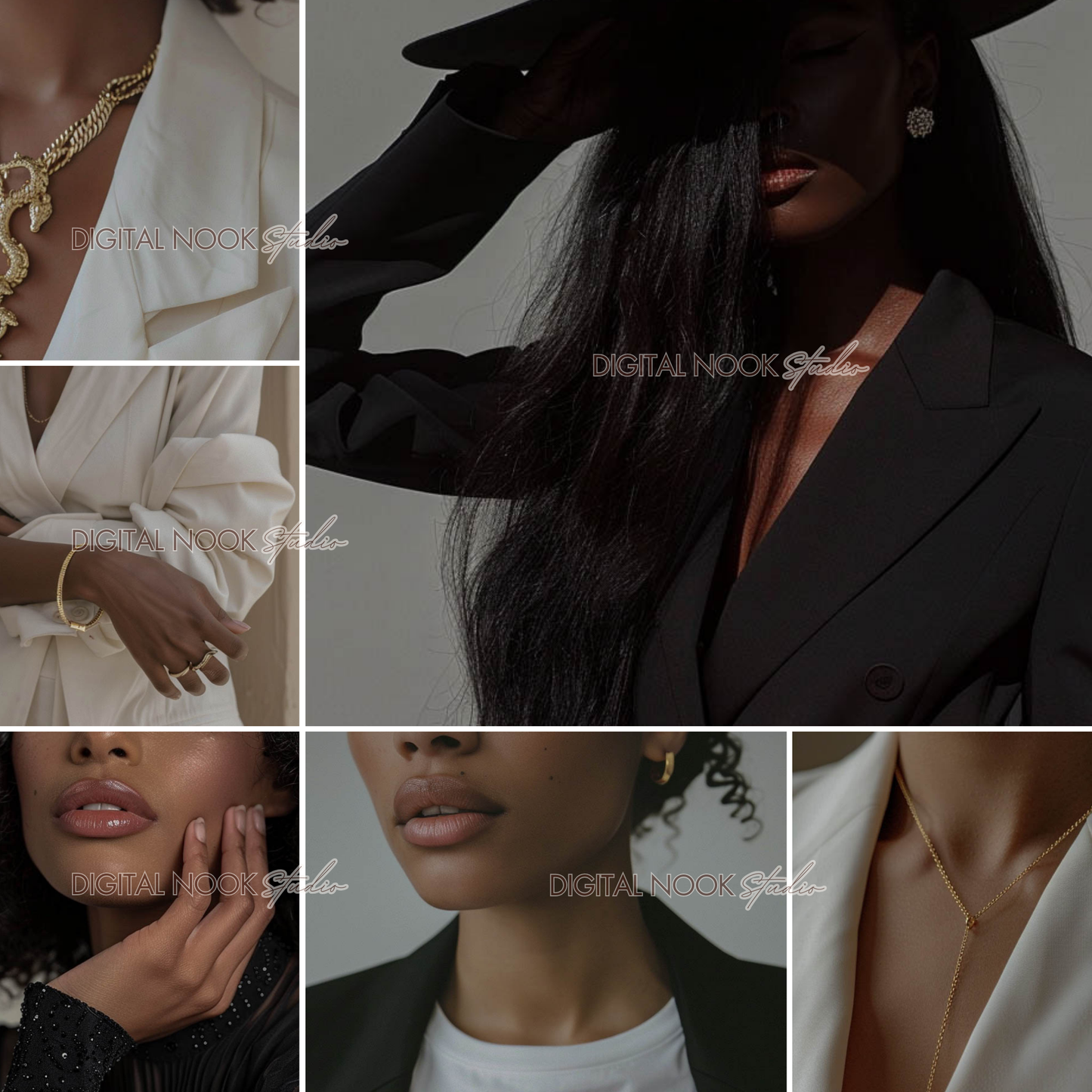 68 Melanin Aesthetic Faceless Girl Boss Stock Images | Luxury Branding & Social Media PLR