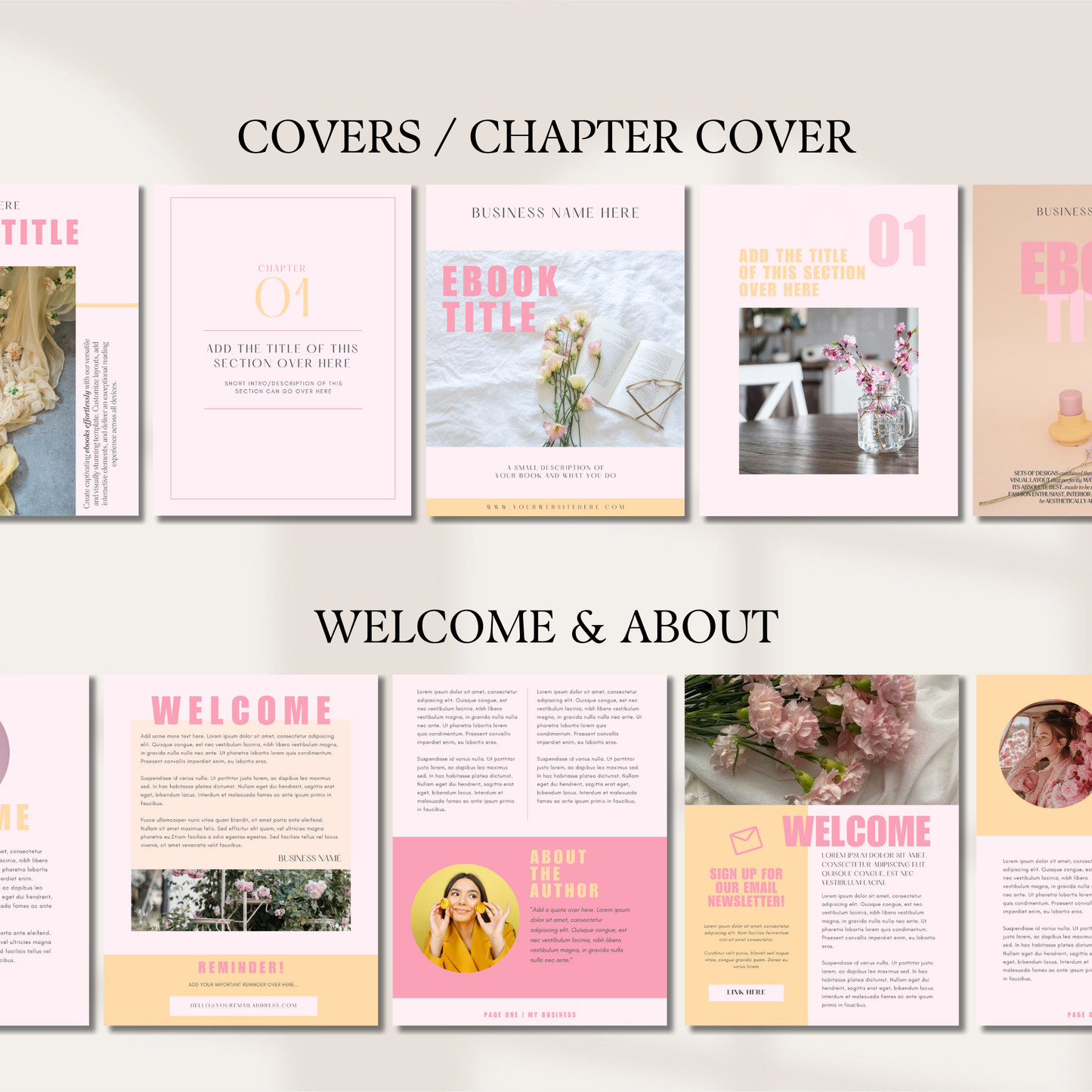 Pink Modern Ebook & Workbook Template | Canva Editable Lead Magnet for Coaches & Course Creators