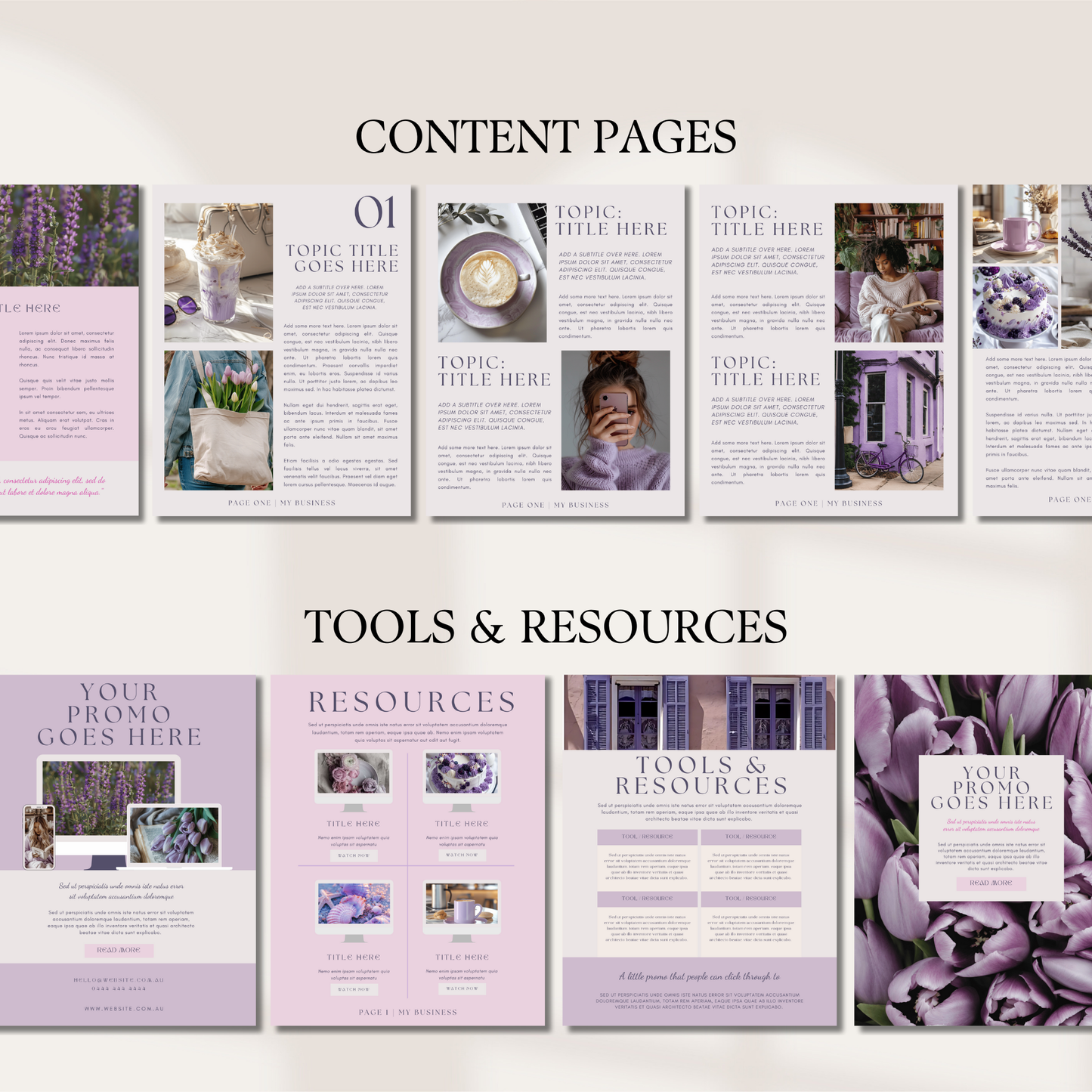 Editable Canva Ebook Template | Purple Chic Lead Magnet | Coaching Guide & Course Workbook