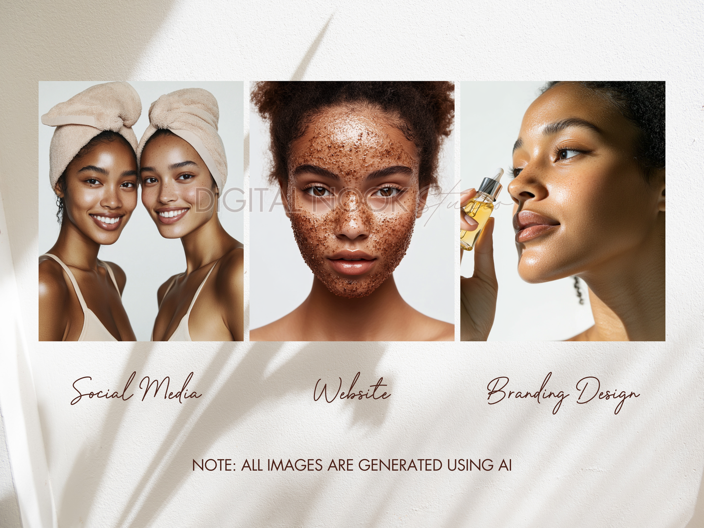 125 Melanin Rich Skincare Stock Images | Luxury Beauty & Esthetician Stock Photo Bundle PLR MRR