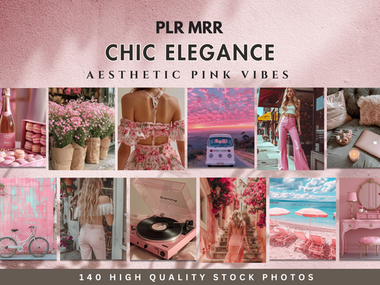 140 Pink Aesthetic Stock Photos | Dreamy Chic Photography for Branding & Social Media PLR